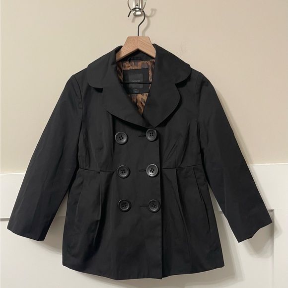 Express Black Peplum Lightweight Relaxed Fitted Career Style Jacket Size XS - Picture 3 of 8